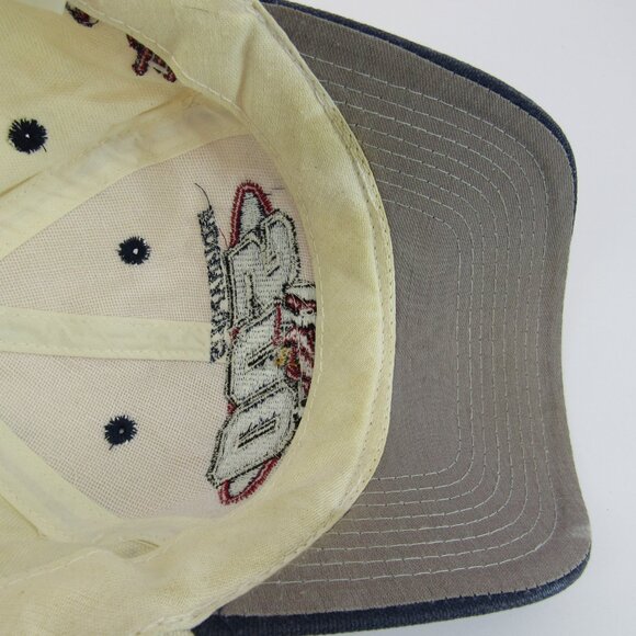 Indianapolis 500 Embroidered Logo Men's White Adjustable Snapback Cap Hat - Picture 10 of 10